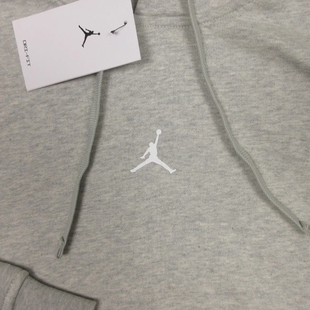 Jordan Sweater Mens M Gray Drifit Sport Crossover Pullover Hoodie Sweatshirt NEW